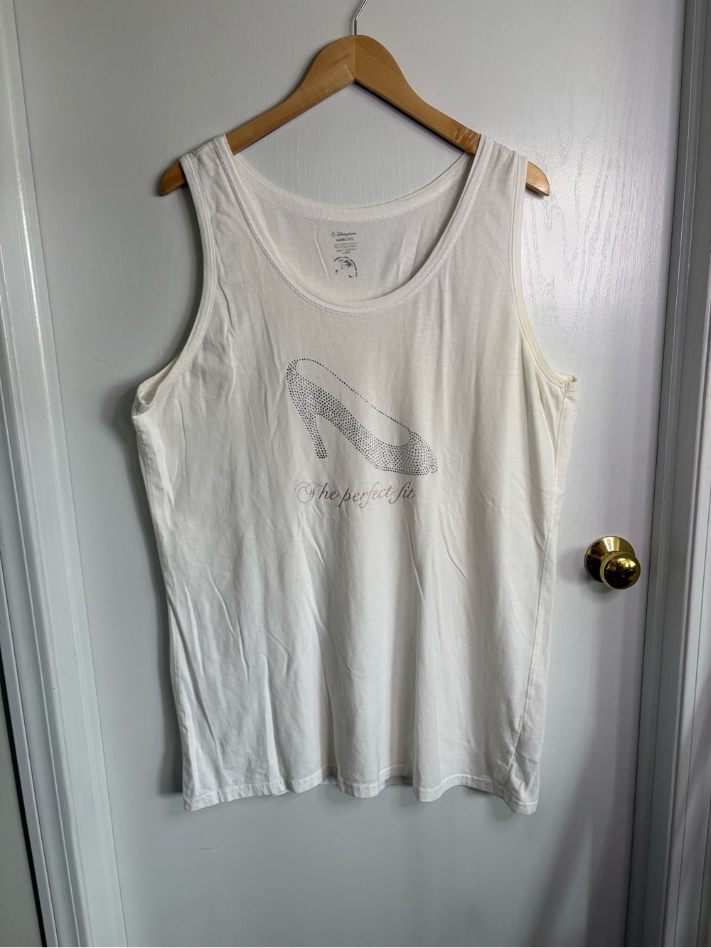 Disney Cinderella XXL Sleeveless Tank Tunic with Rhinestone High Heel Graphic